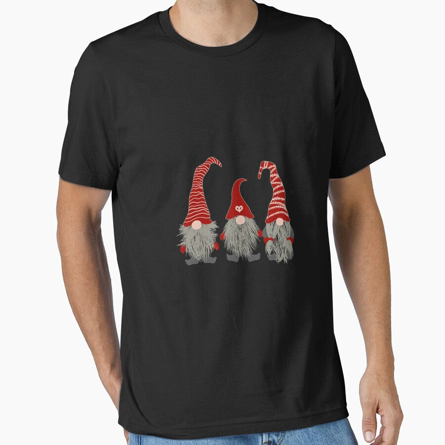 3 Nordic Gnomes Swedish Nisse Tomte Christmas Pajama Gift Long Sleeve T-Shirt by zerniakcor