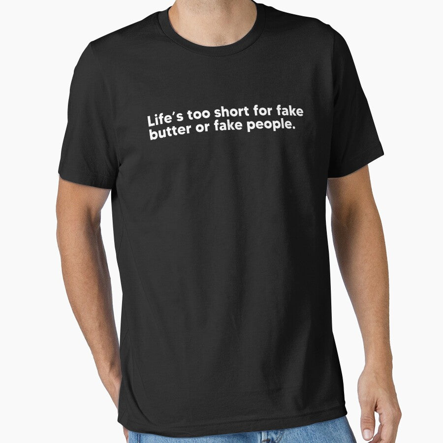 Life's too short - white by Lateef Prints
