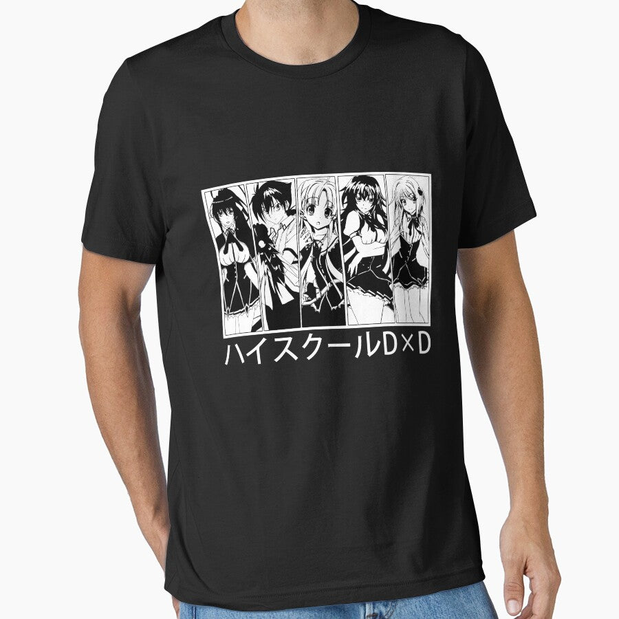 Black And White Design High School DxD Anime Characters by MariaThelma5