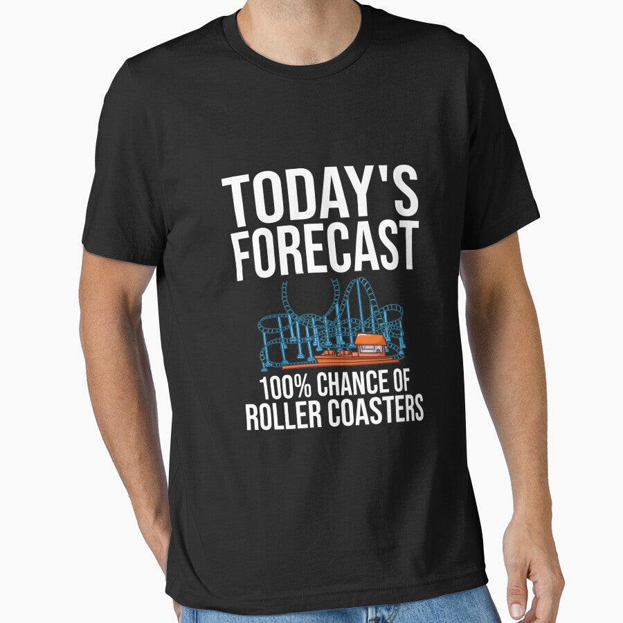 Roller Coaster Ride Amusement Theme Park Long Sleeve TShirt88 by claudiadccla