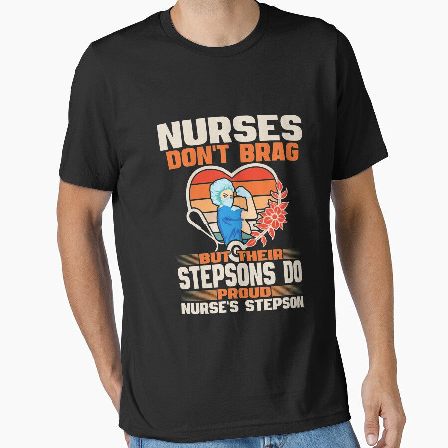 Funny Nurses Dont Brag  Proud Nurse Stepson CNA Stepson Long Sleeve TShirt96 by pennyzella