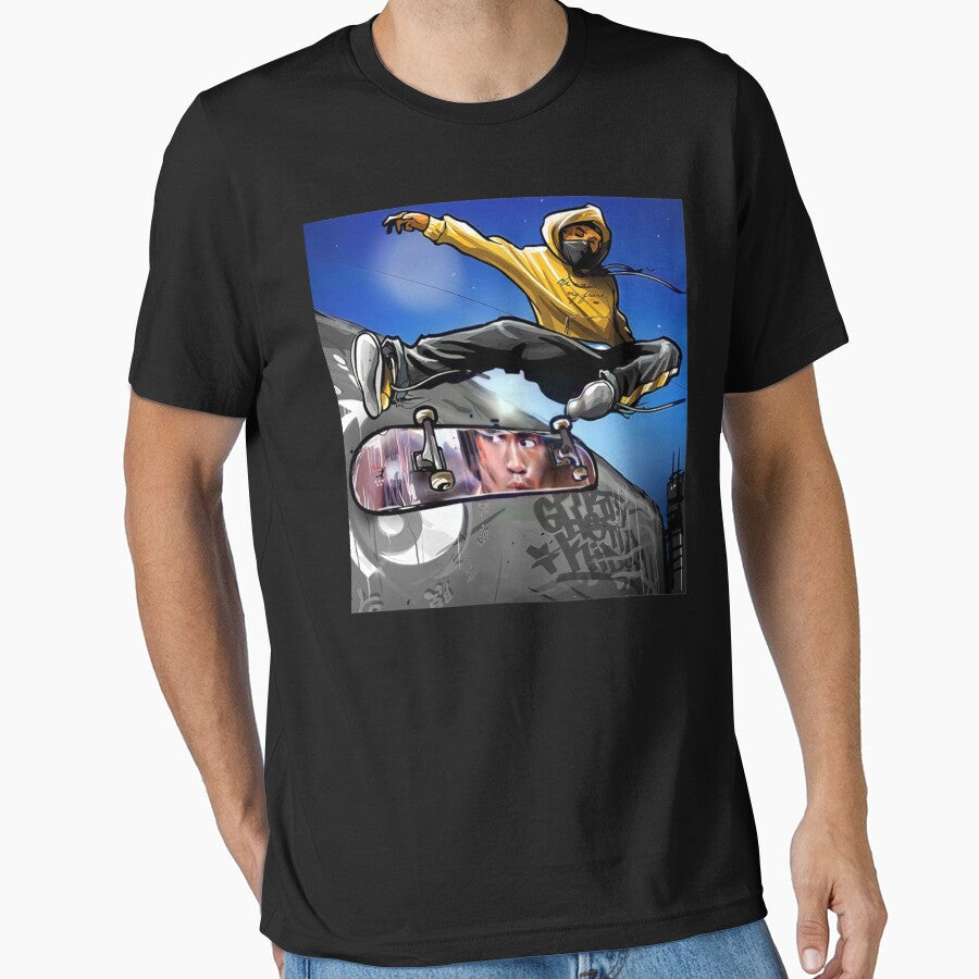 Be Water My Friend Skating Long Sleeve T-Shirt by claudettefjch