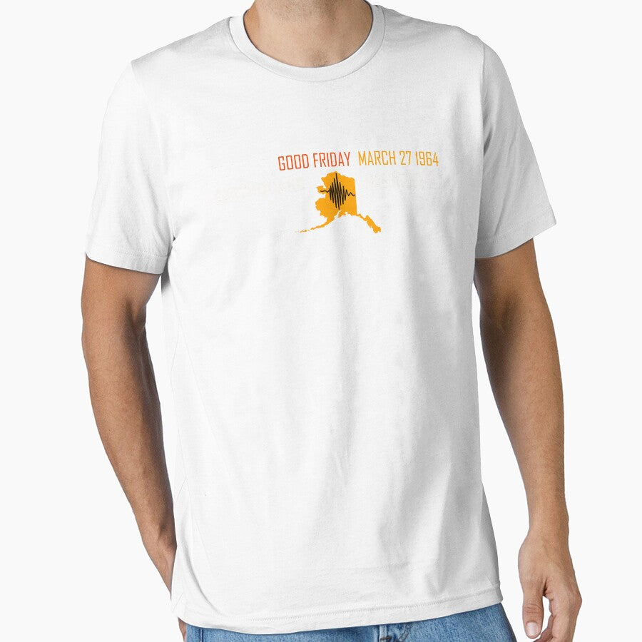 ALASKA EARTHQUAKE GOOD FRIDAY ~ for dark shirts by Ed Rosek