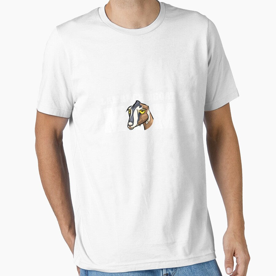 Cute Cartoon Lamancha Goat Mom Long Sleeve T-Shirt by BuetowRoswald