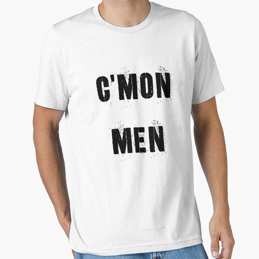 Cmon Man - Funny Football Essential T-Shirt Ultra Soft Men Women Unisex Cotton T Shirt, Crew Neck Short Sleeve Adult Tee by Midouguechi