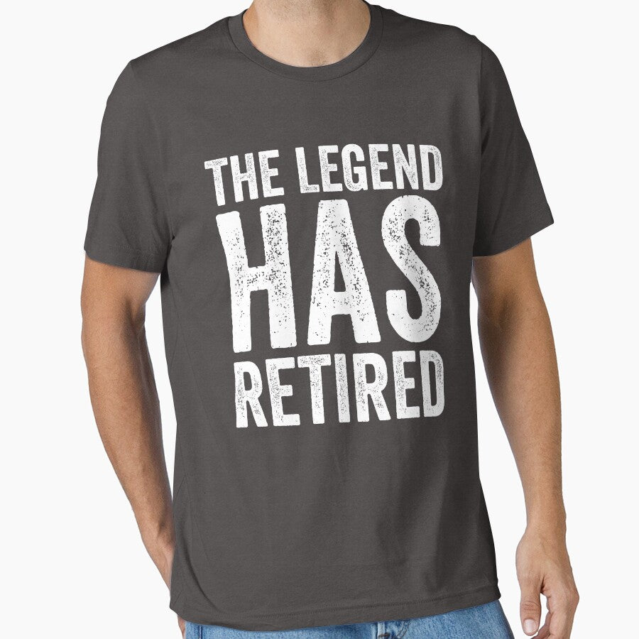 The Legend Has Retired-The Legend Has Retired Slim Fit T-Shirt by Al Collections