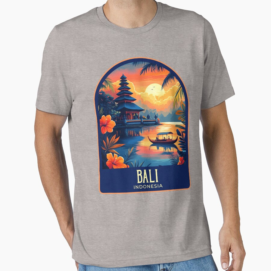 Bali Vintage Travel Illustration by HomeLivingCo