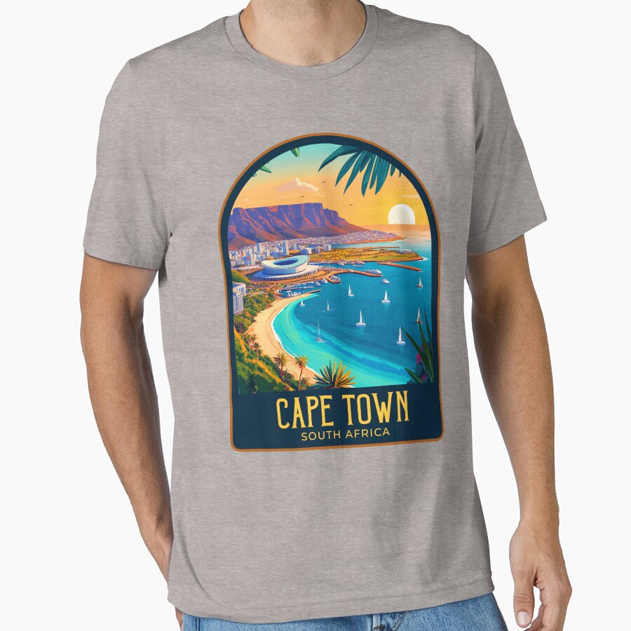 Cape Town Vintage Travel Illustration by HomeLivingCo