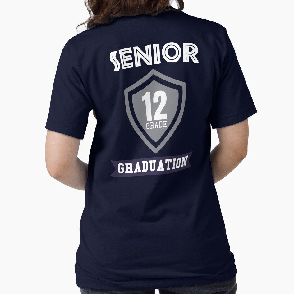 12 Grade Senior Graduation Slim Fit T-Shirt by MERY-DESIGNS