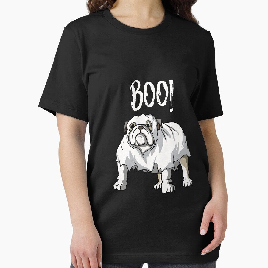 Bulldog Halloween Boo Funny Bull Dog Lover Gift Long Sleeve T-Shirt by derekvella