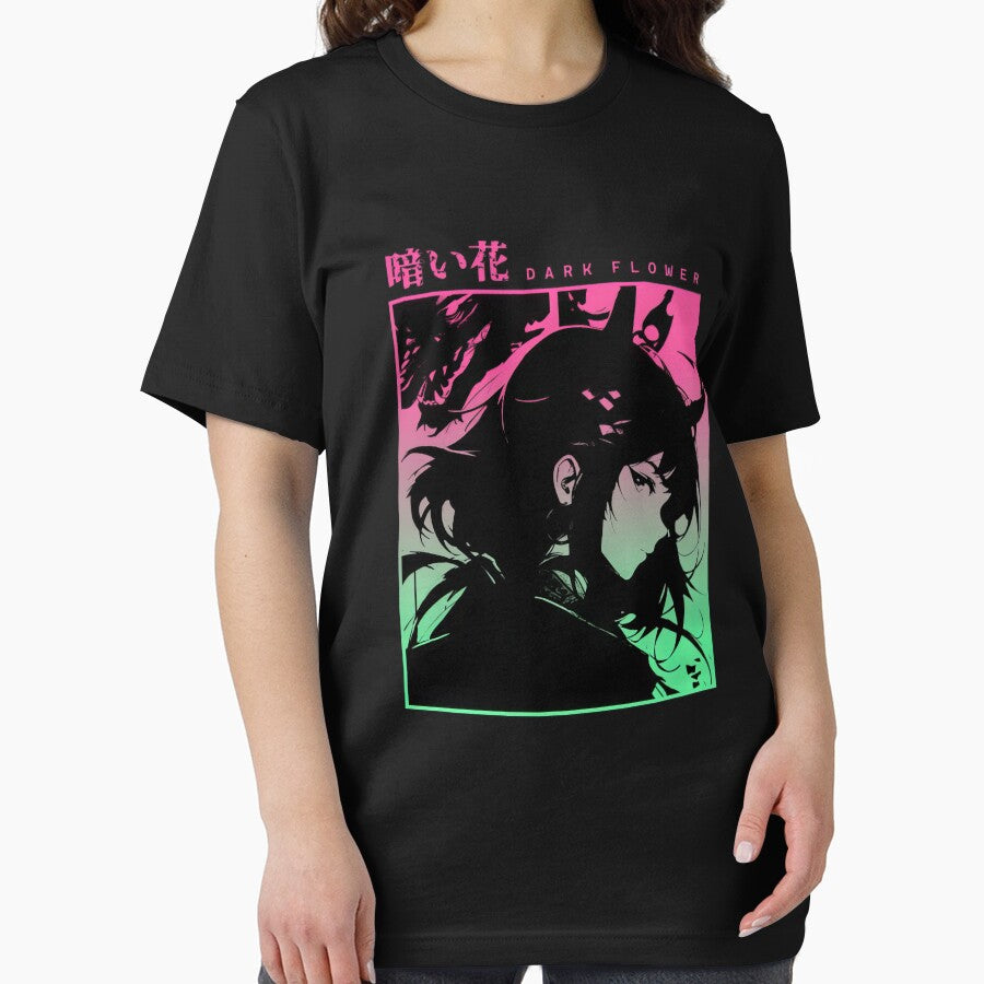Dark Flower Cyberpunk Aesthetic Vaporwave Anime Manga Girl Japanese Streetwear #829 by mika-gallery