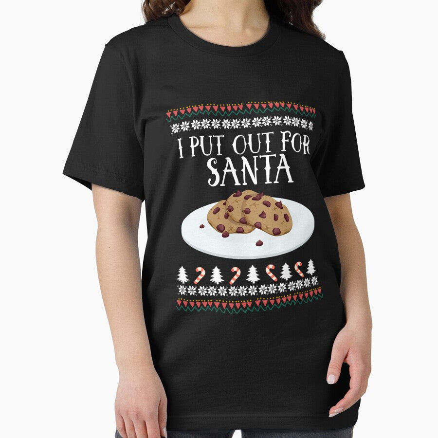I Put Out For Santa Christmas Long Sleeve T Shirt by BuckelsLoring