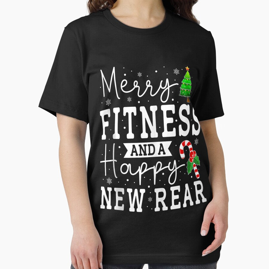Merry Fitness Happy New Rear Workout GYM Christmas Men Women by RonaldTAlvarado