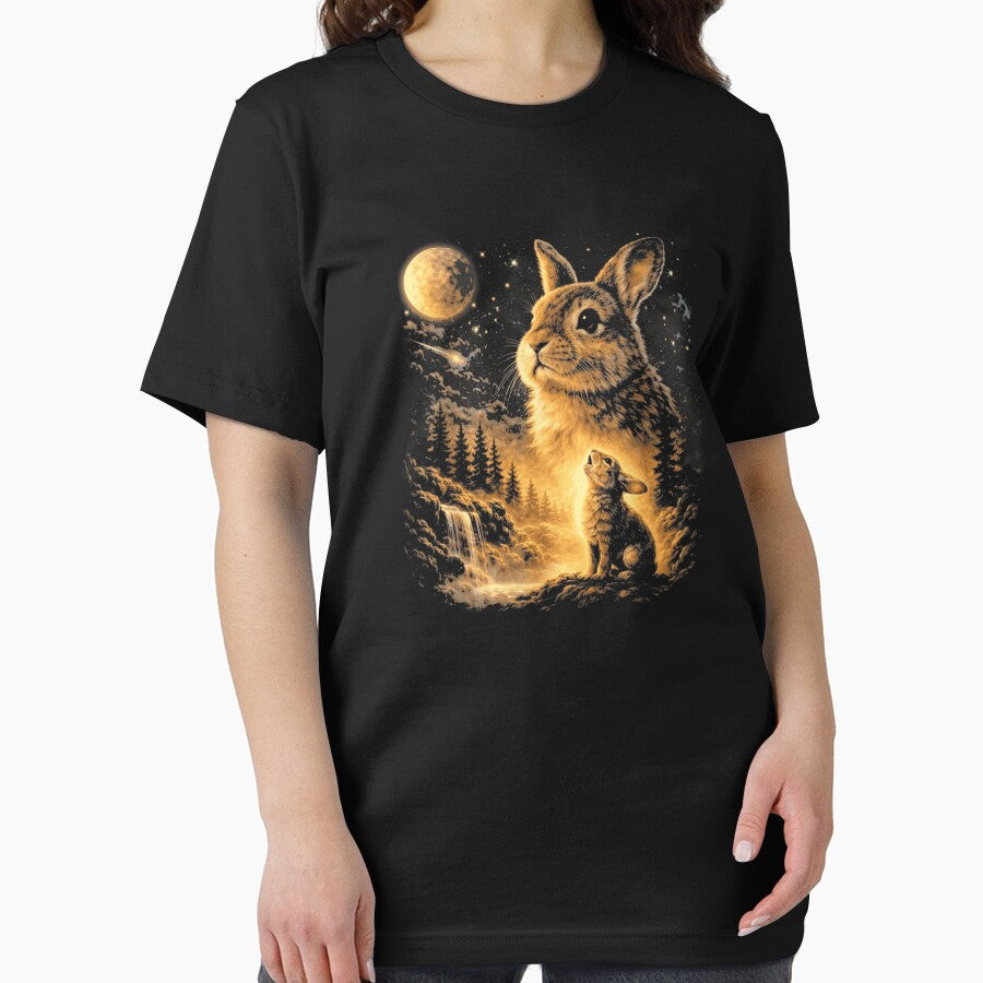 Vintage Howling Bunny to The Moon Retro 90s Funny Rabbit by SpectrumShades