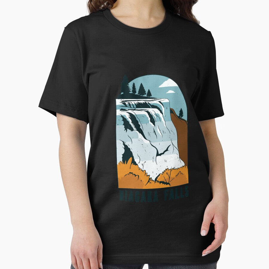 Niagara Falls State Park New York American Waterfall Long Sleeve T-Shirt by heaneyrowe