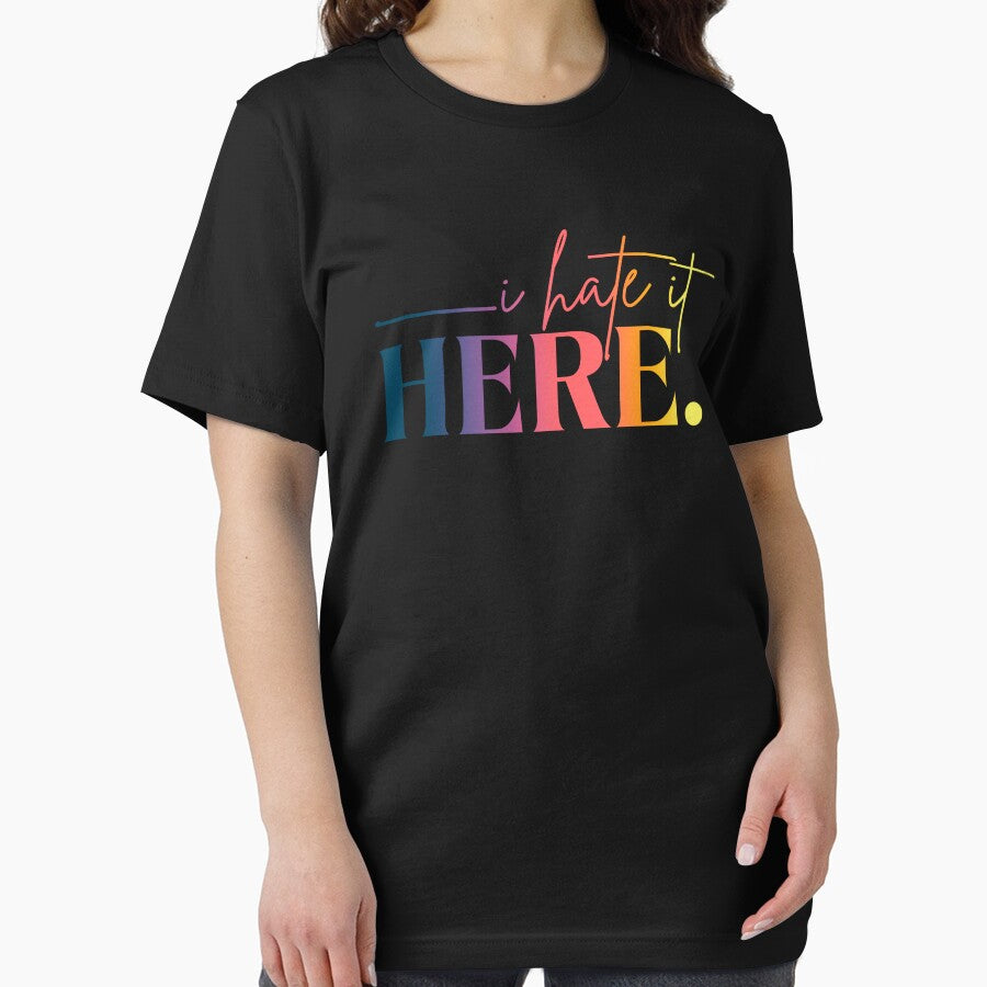 I Hate It Here Retro Gradient Funny Statement by ameirkessao