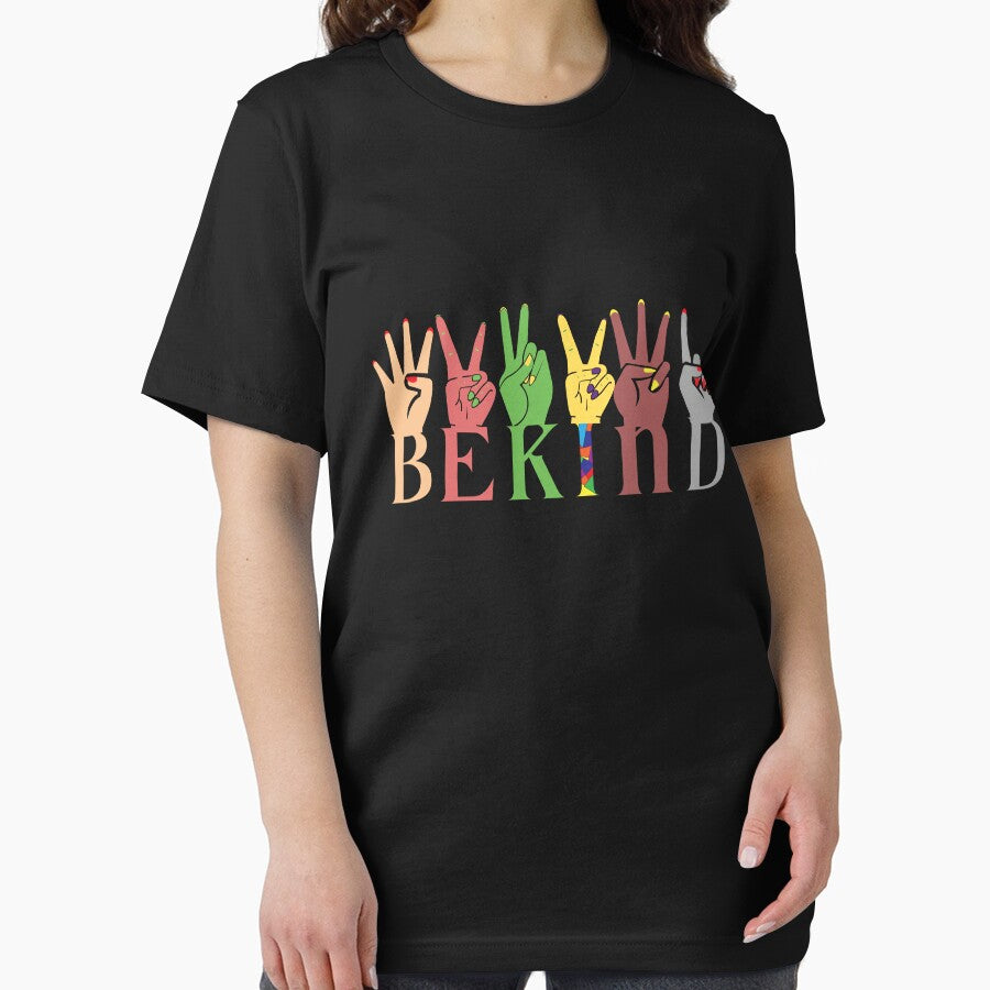 Be kind inspiration colorful graphic by Finolca