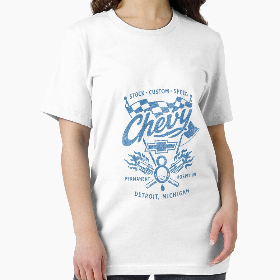 Chevy Racing T-Shirt by Matinez Pink