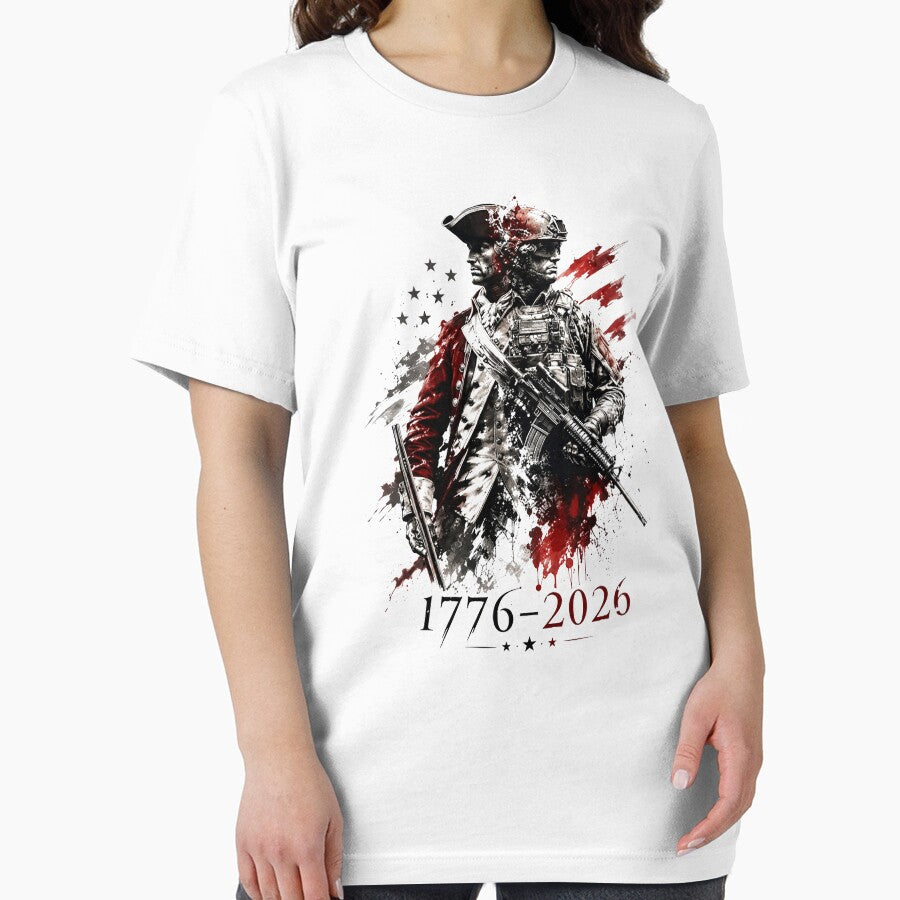 1776-2026 Patriotic Soldier 250th Anniversary 4th July by Starry Night Creative Art