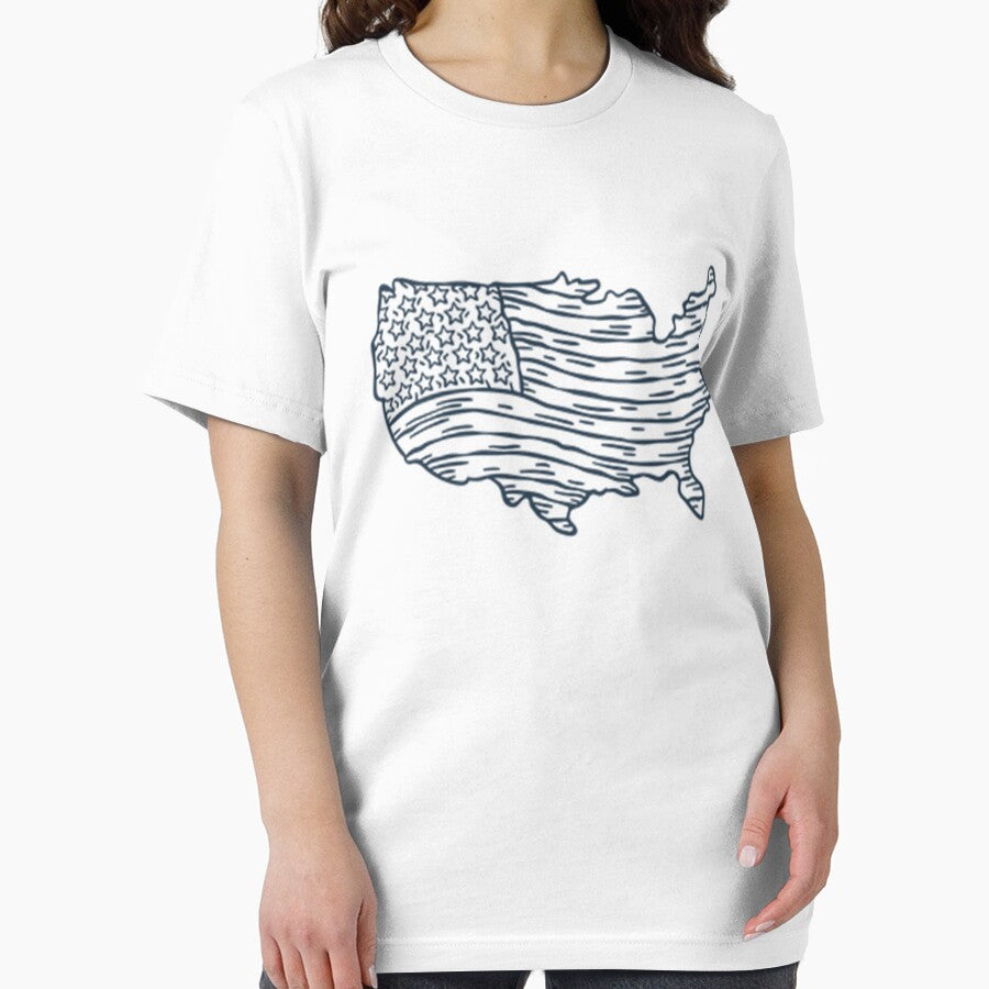 USA Flag Tee Shirt for Women and man Memorial Day Gift T Shirt Casual Short Sleeve American Proud T-Shirt Tops by badr09