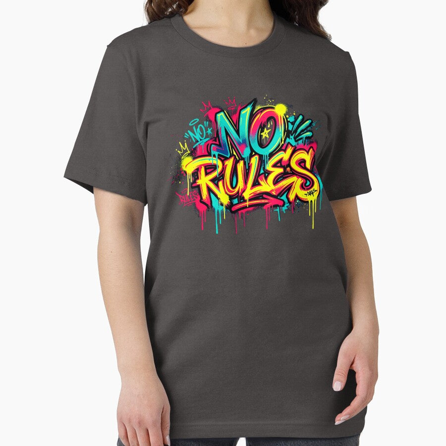 No Rules - Street Vibes Graffiti Art by typoinspired