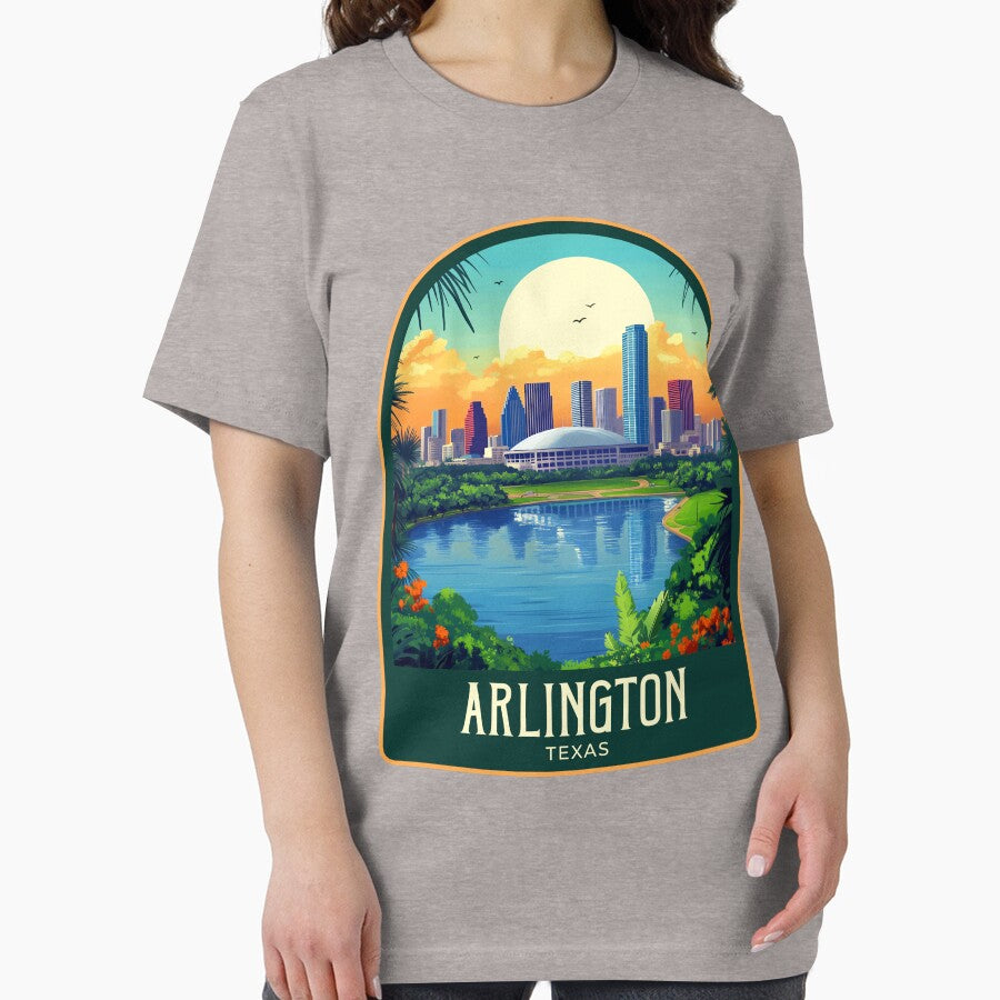Arlington Vintage Travel Illustration by HomeLivingCo