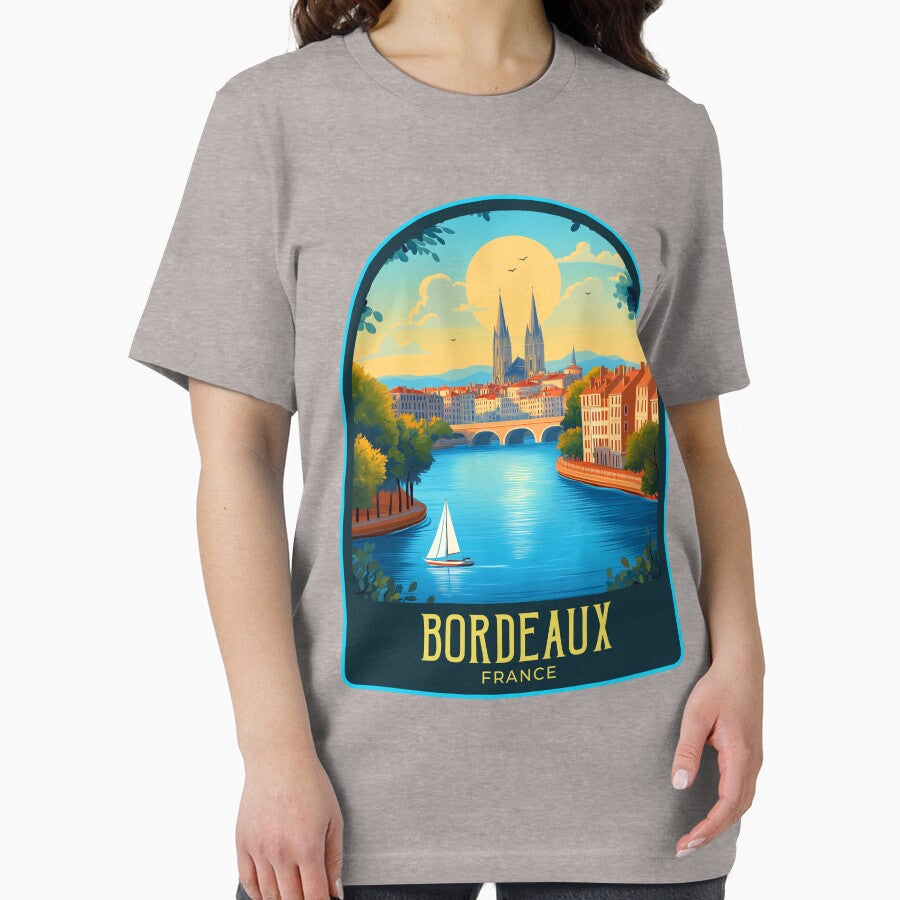 Bordeaux Vintage Travel Illustration by HomeLivingCo