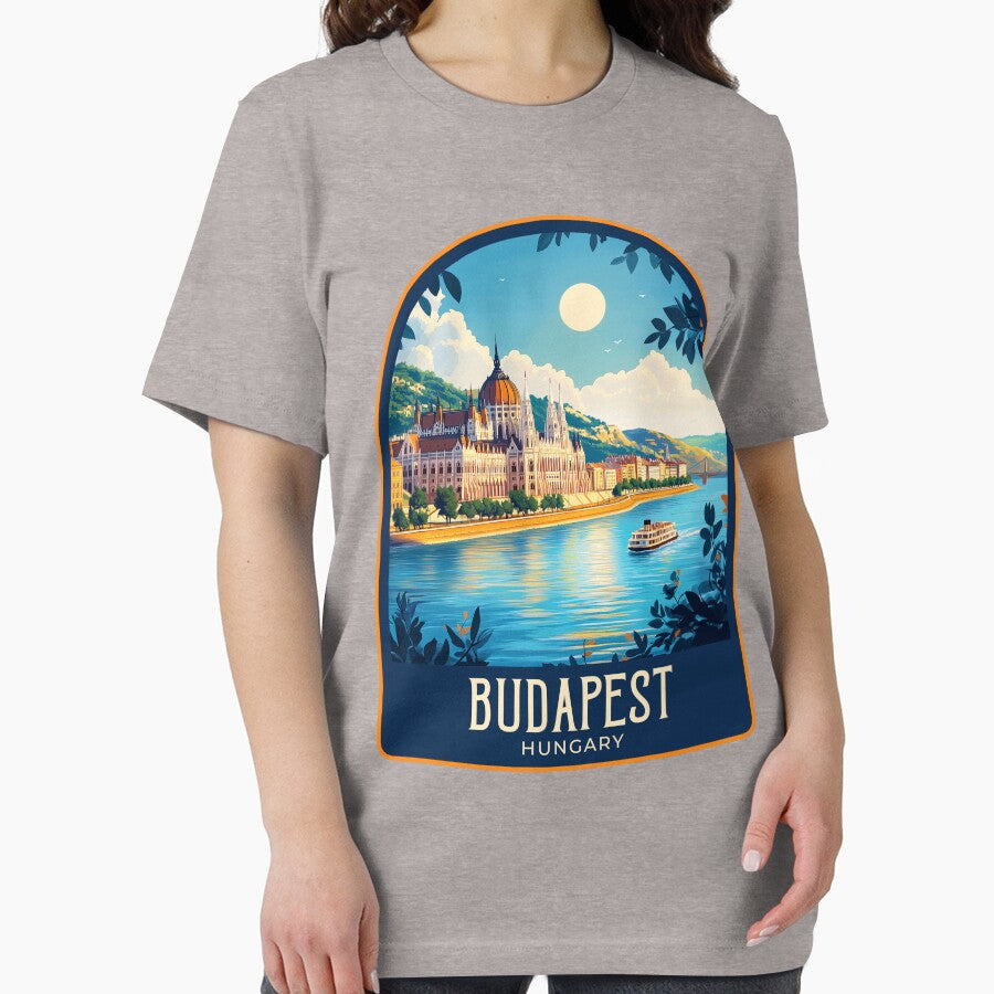Budapest Vintage Travel Illustration by HomeLivingCo