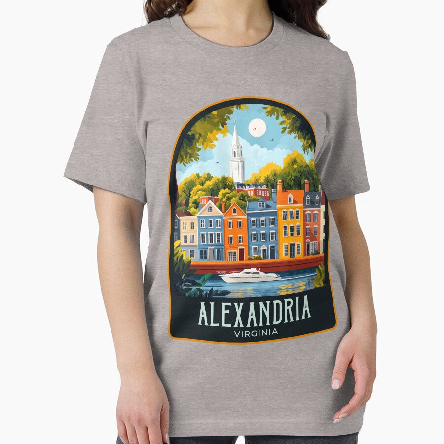 Alexandria Virginia Vintage Travel Illustration by HomeLivingCo