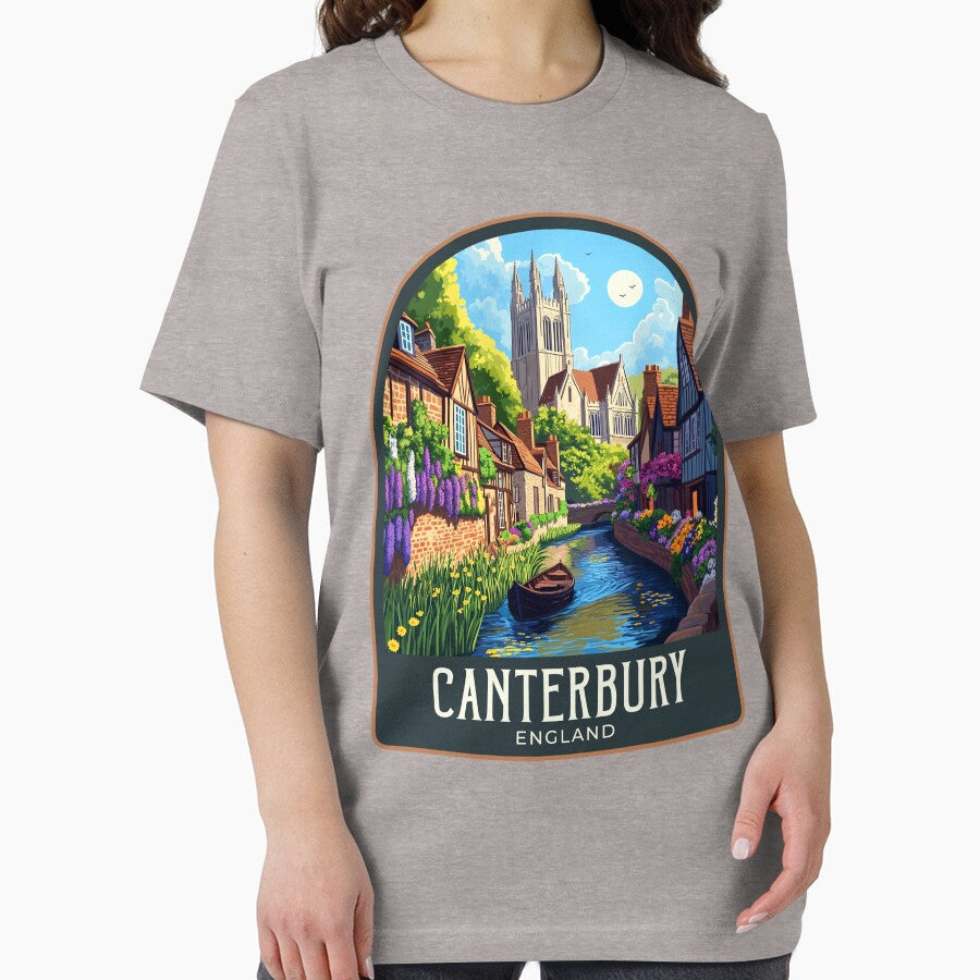 Canterbury  Vintage Travel Illustration by HomeLivingCo