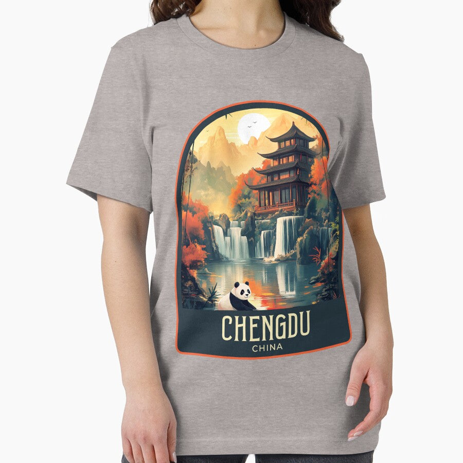 Chengdu Vintage Travel Illustration by HomeLivingCo