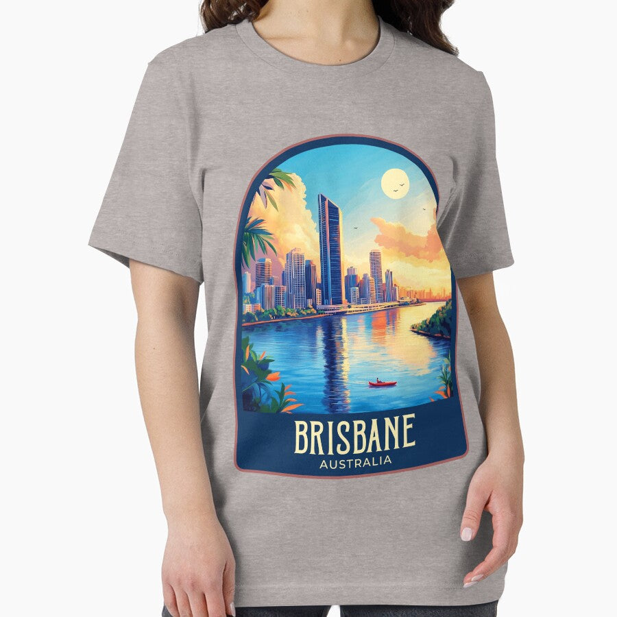 Brisbane Vintage Travel Illustration by HomeLivingCo