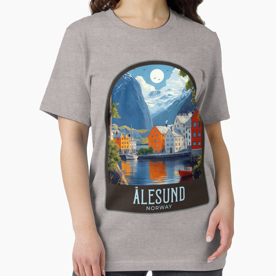 Ålesund Vintage Travel Illustration by HomeLivingCo