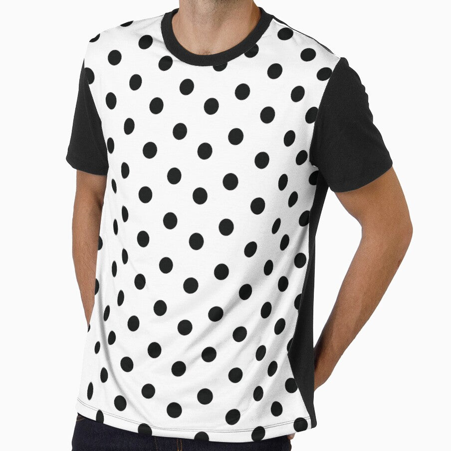 black white polka dot Basic Print by Mobile Cases Store
