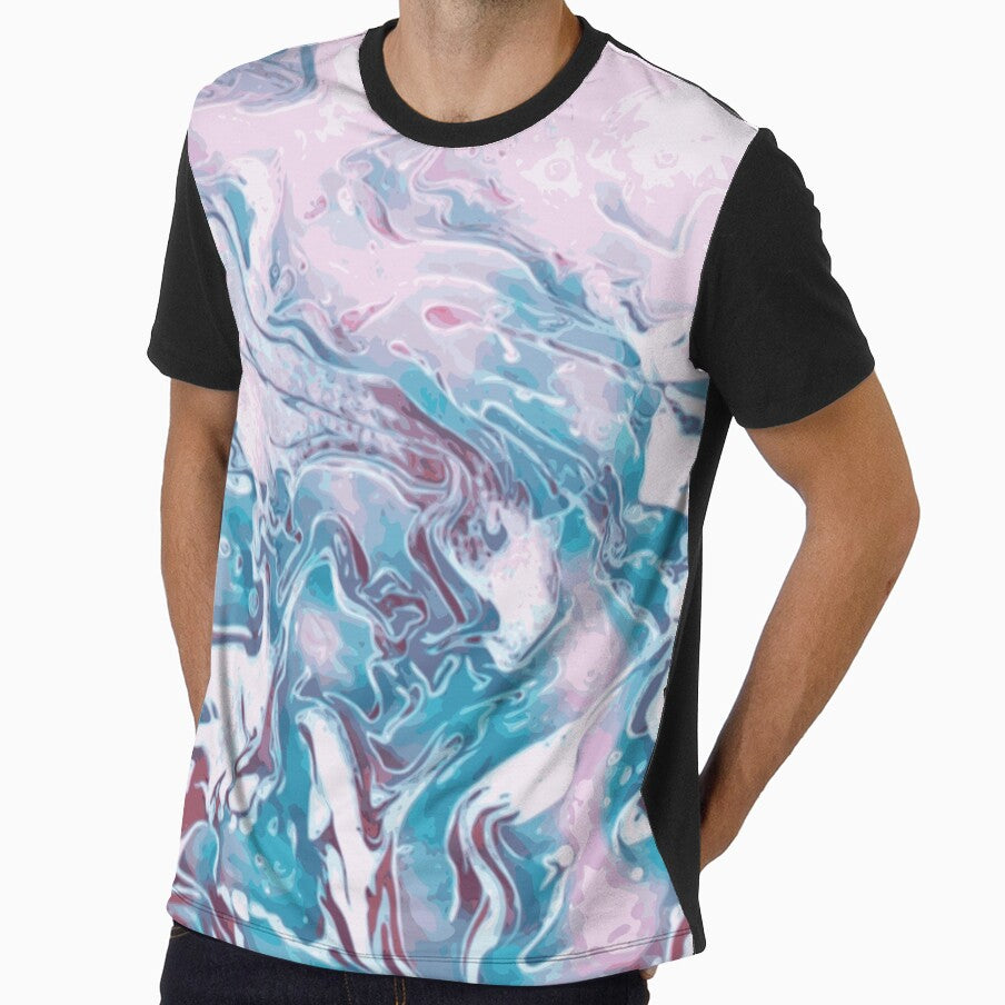 Cotton Candy - pink blue abstract swirls by JaycraveDesigns