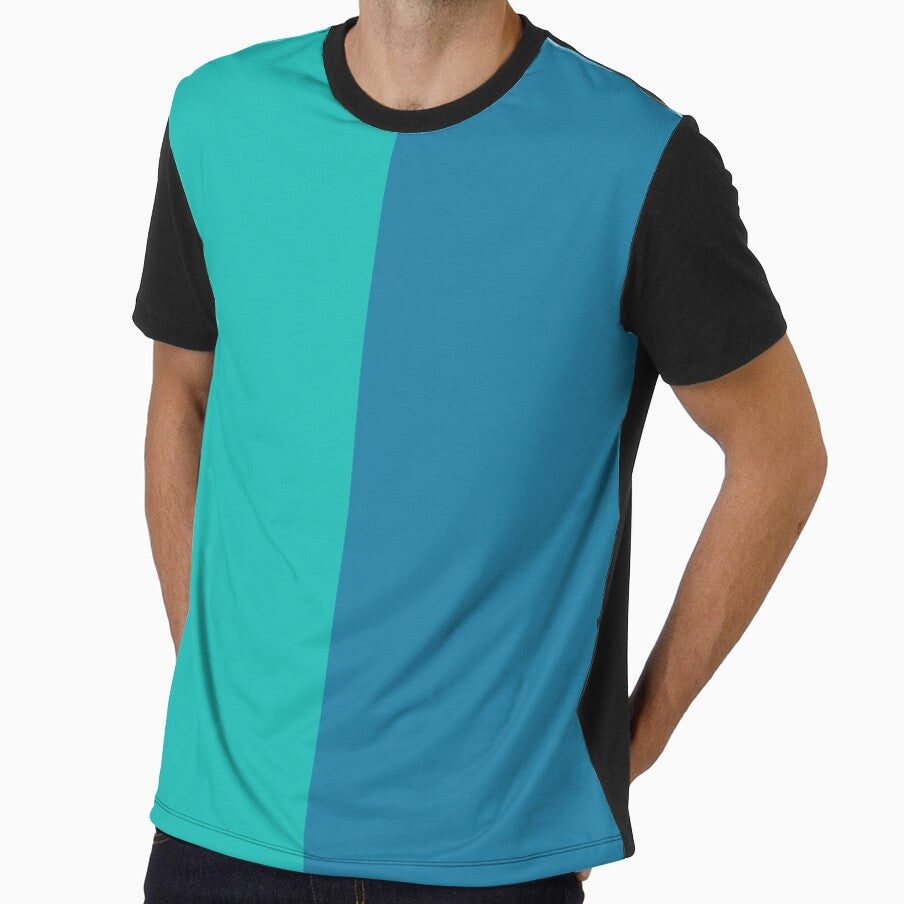 Sea Green and Steel Blue Solid Color by PabloPatterns