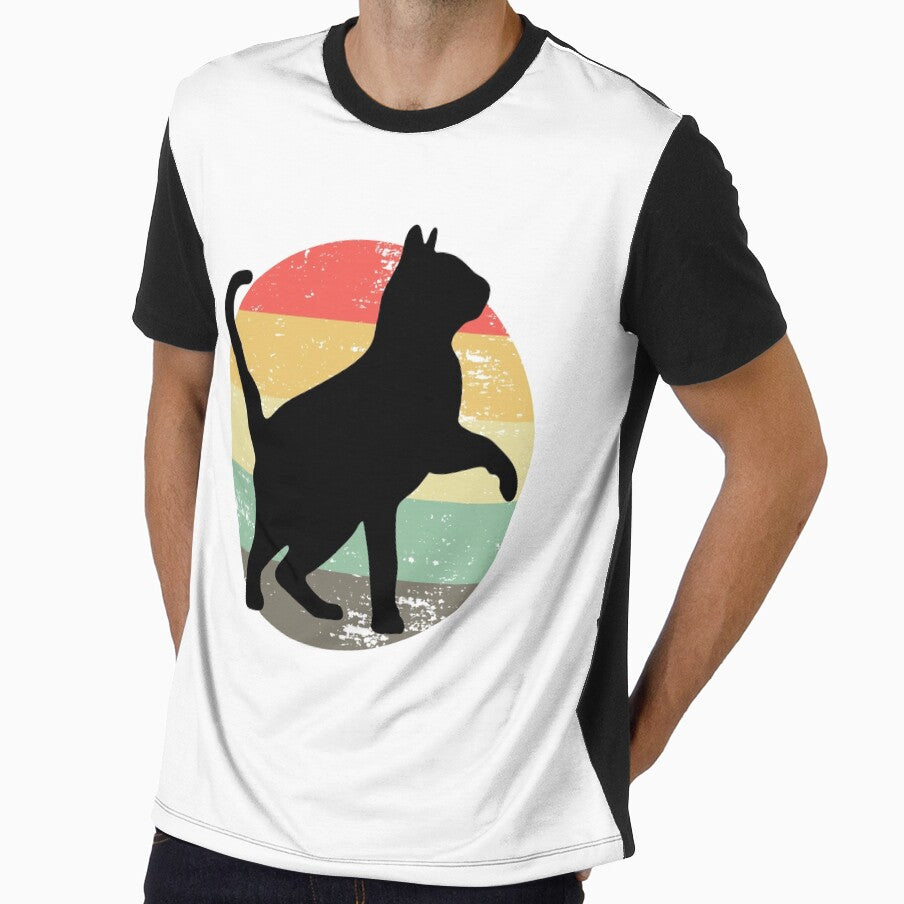 Cat Retro T Shirt, Cat Retro Shirt, Retro Cat by DesignsbyPhilee