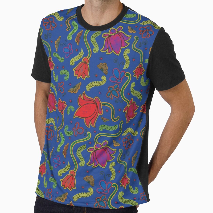 Bold Victorian Floral in Vibrant Multicolor by Lifestyle by Croff