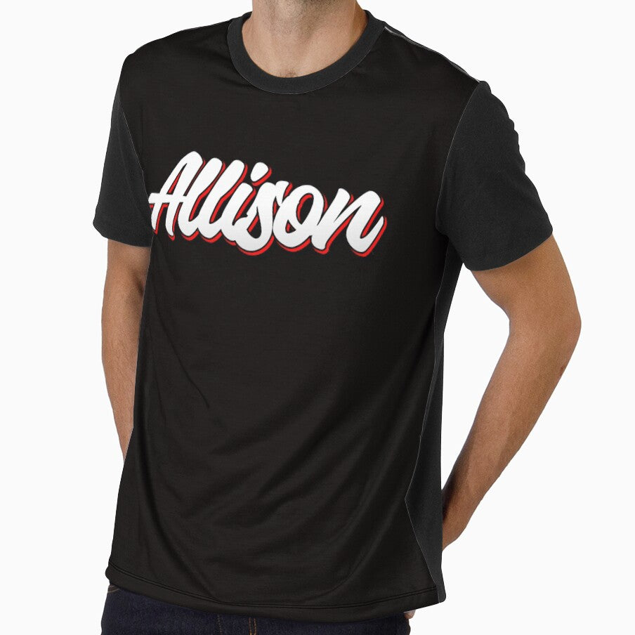 Retro Allison Name Label (Black) by KACIIBARN