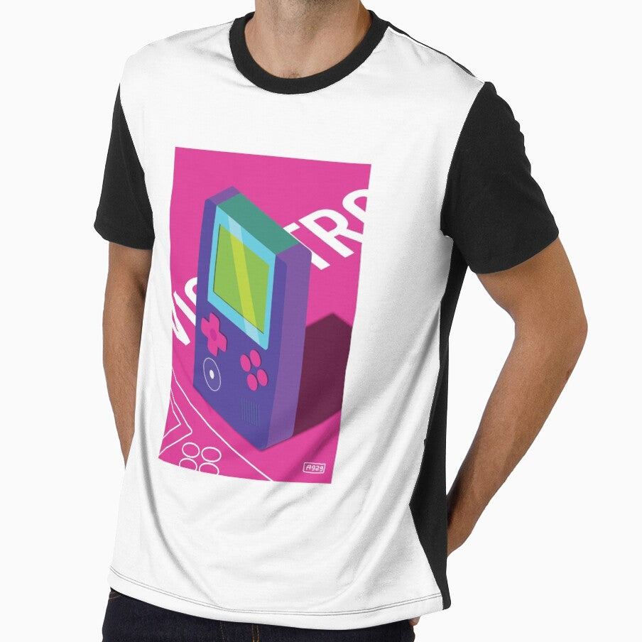 Retrolad2 Retro Style 90s gaming handheld reimagined - Purple by Artenine Arts