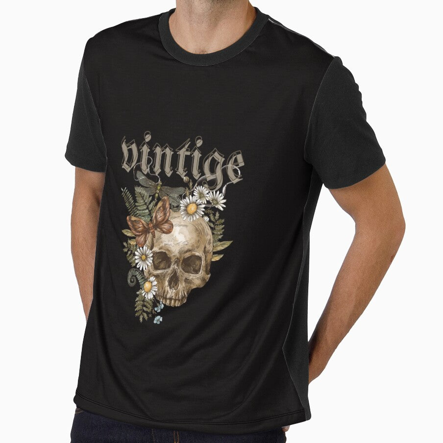 Retro Skull Design – Vintage Typography T-Shirt for Streetwear Lovers by Metropol-2023