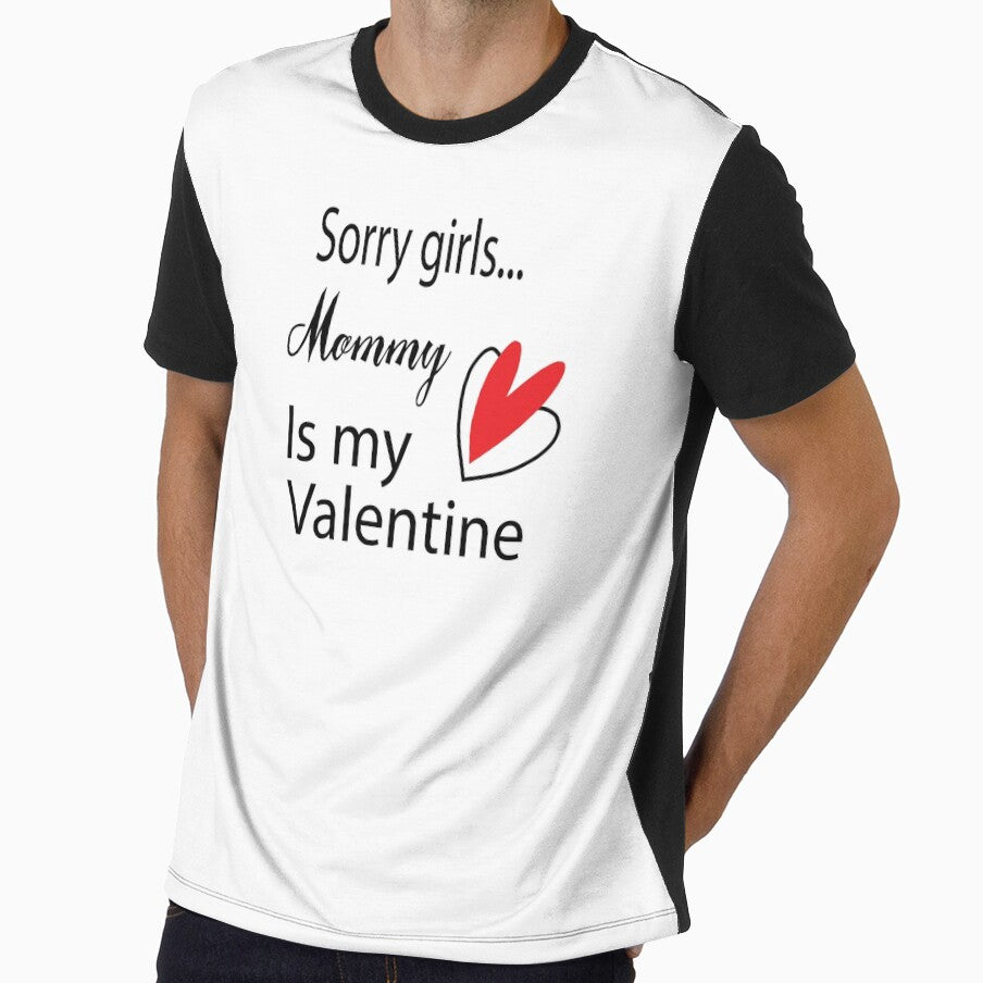 Funny Baby Boy Shirt: sorry girls... mommy is my valentine by Bakr1991