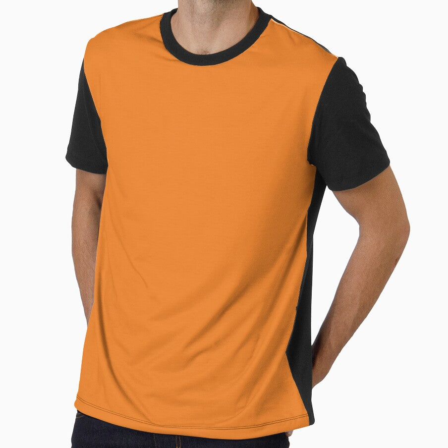 Pumpkin Spice Orange Solid Plain Background by burbankdesigns