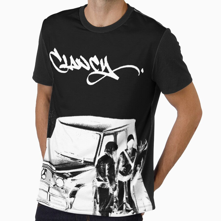 Luxury Streetwear G Wagon T-Shirt – Urban Graffiti Car Graphic Tee, Black & White Aesthetic Hype Shirt by clancypwtees