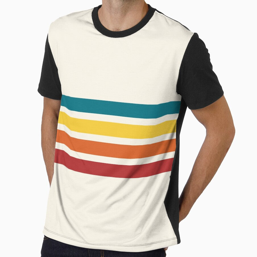 Minimalist Colorful Retro Stripes by cerenalkan