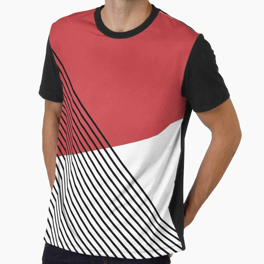 Simple geometric art - red by BattaAnastasia