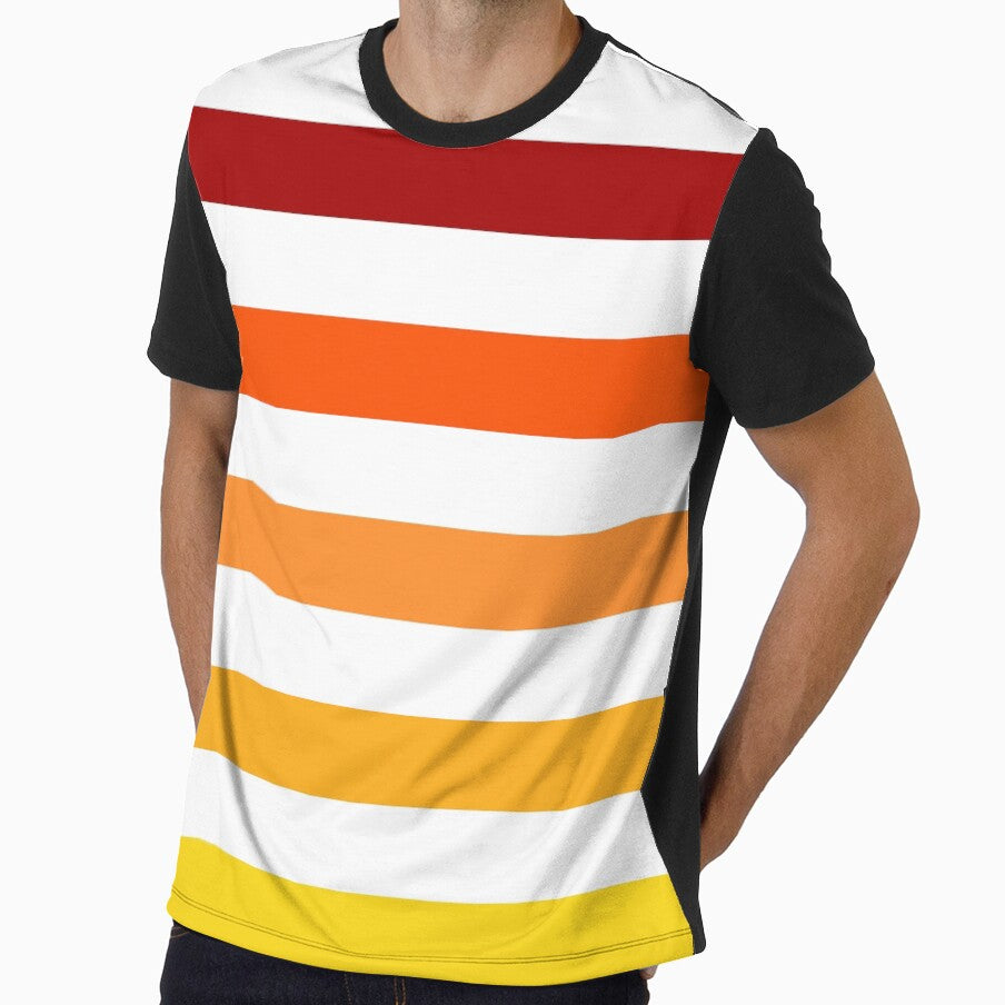 Retro vintage color stripes sunset colors by TalBright
