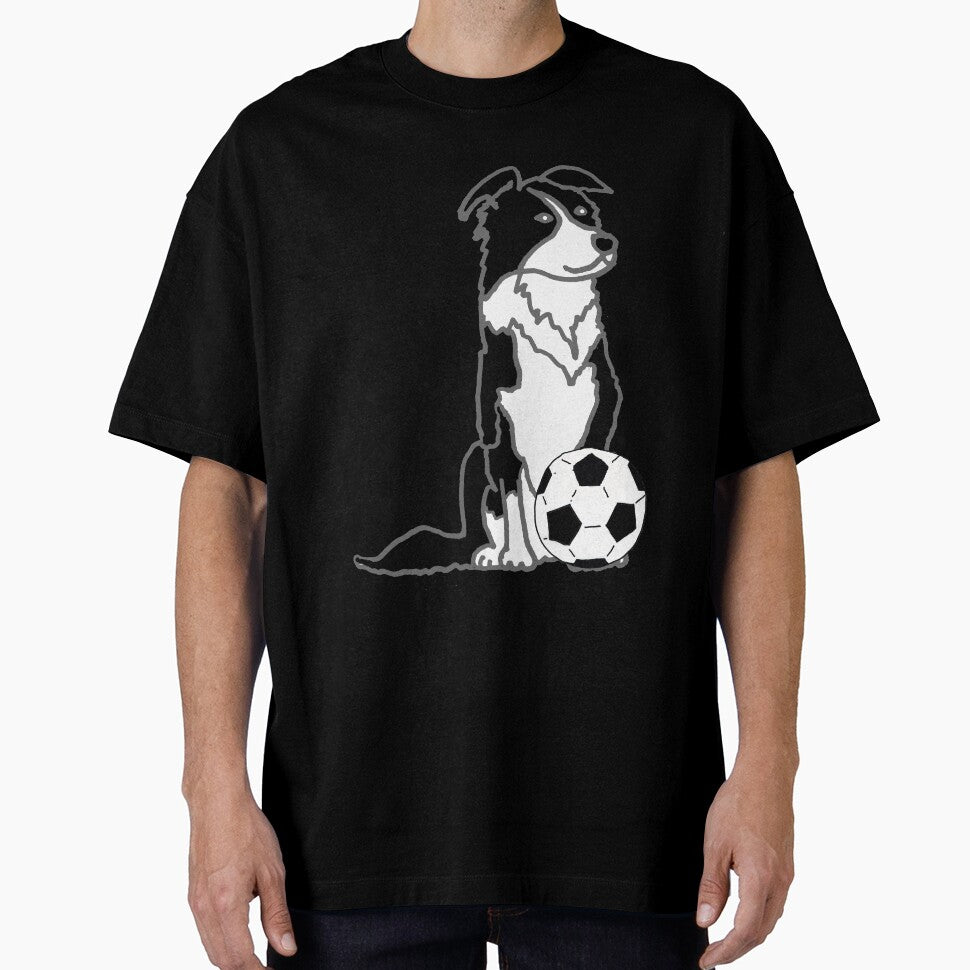 Funny Border Collie dog Playing Soccer by Nature's Fancy