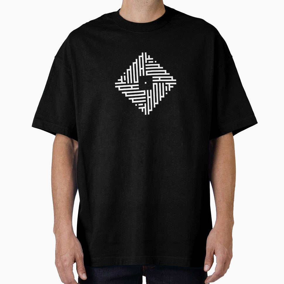 LINDA | White  | Modern Geometric Kufi Calligraphy | From Name to Art by FOR YOUR NAME