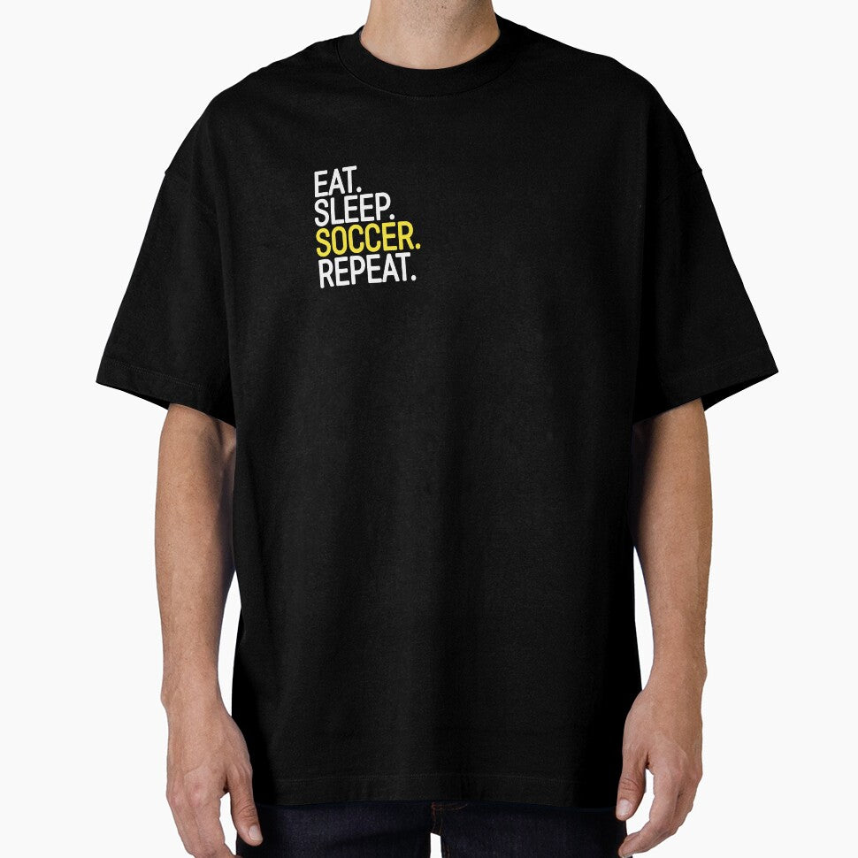 Eat. Sleep. Soccer. Repeat. by Strip Tees